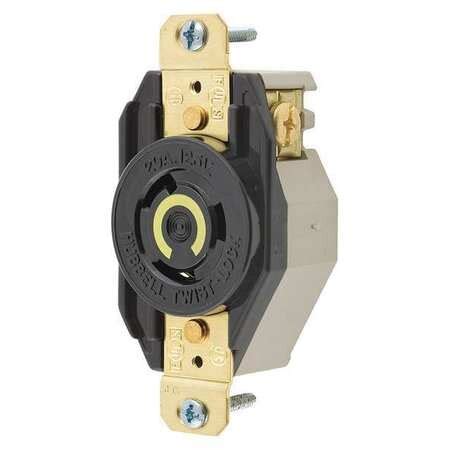 Hubbell A Twist Lock Receptacle P W Vac L R Bk Hbl Zoro