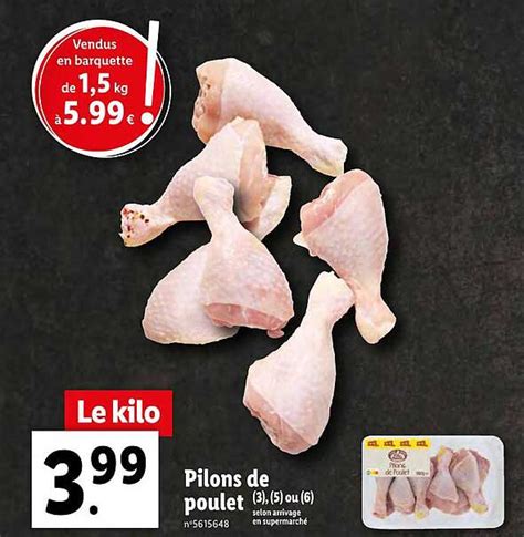 Promo Pilons De Poulet Chez Lidl Icatalogue Fr