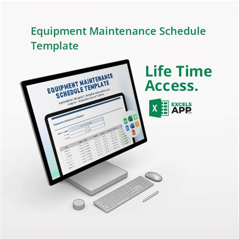 Equipment Maintenance Schedule Template - Excels App