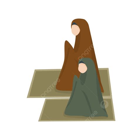 Mother Daughter Talking Vector Art Png Vector Illustration Of A Mother