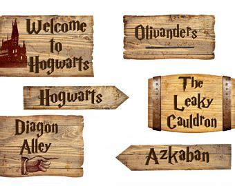 Harry Potter Party Decorations, Wall Signs, Hogwarts Inspired, Harry ...