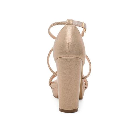 Wholesale Black Nude Silver Shoes Block Heel Blossom Footwear Silver Shoes Rose Gold