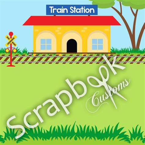 Train Station Paper – Scrapbook Customs – scrapbookoutlet.net