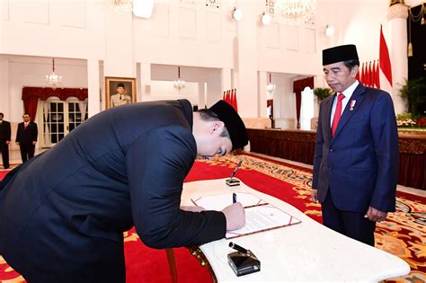 Foto Presiden Jokowi Lantik Dito Ariotedjo Sebagai Menpora