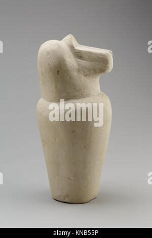 Dummy Canopic Jar With Baboon Head Hapy Ca B C Stock Photo