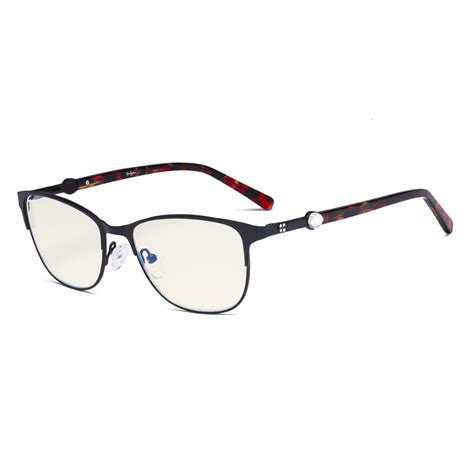 Stylish Blue Light Filter Eyeglasses Light Yellow Lens