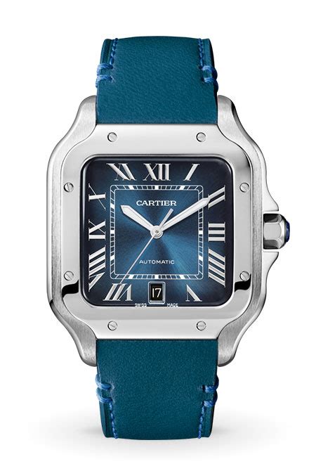 Cartier Santos 100 Blue Dial Atelier Yuwaciaojp