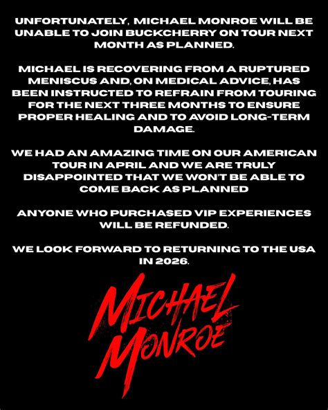 A global tour is being planned for michael alaimo 32