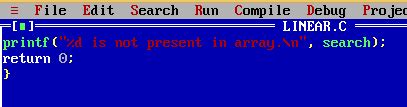 Linear Search In C Programming