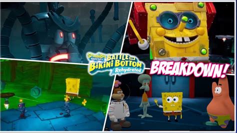 Rehydrated NEW Trailer Breakdown Robo Squidward Spongebob Battle For Bikini Bottom YouTube