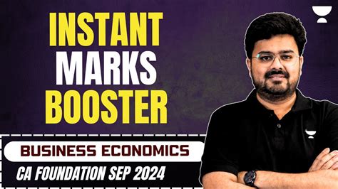 Ca Foundation Sep Instant Marks Booster Business Economics Ca