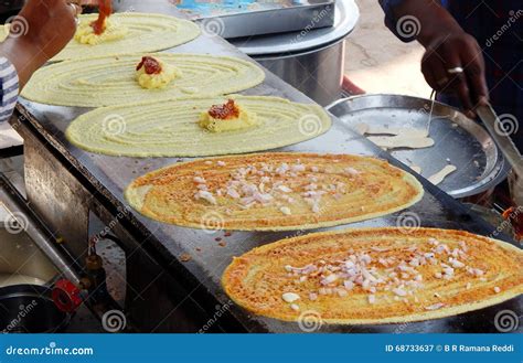 Indian Street Food Popular Dosa Stock Image Image Of Dosai India