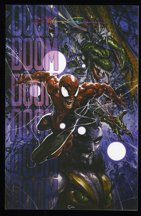 Spider Man Facsimile Edition 1 VF 8 5 Signed Crain Virgin Variant