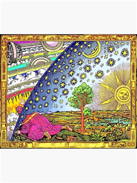 "Flammarion Engraving In Color" Sticker for Sale by rockindesignswv ...