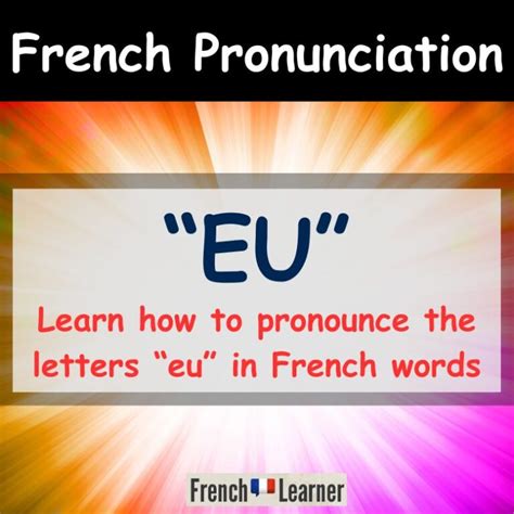 French Pronunciation | FrenchLearner