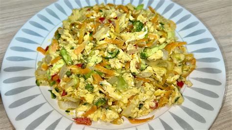 Huevos Revueltos Con Verduras Desayuno Delicioso Y Saludable YouTube