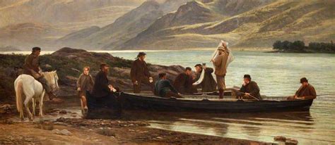 Paintings Reproductions Letters And News At The Loch Side 1868 By