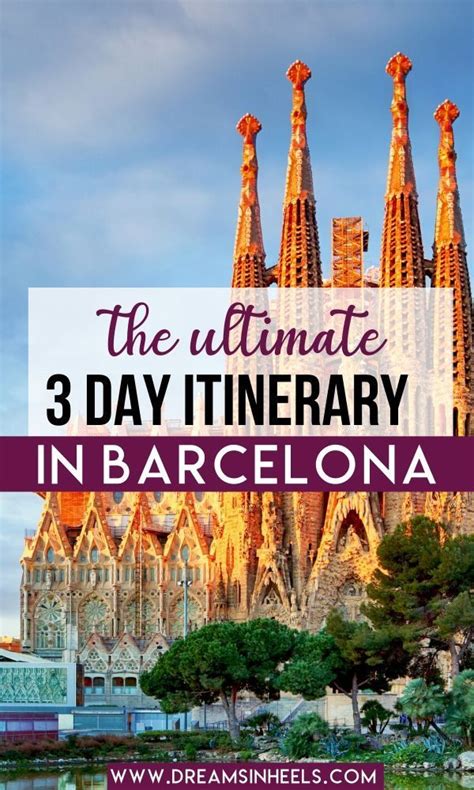 Days In Barcelona The Perfect Day Barcelona Itinerary Viajes