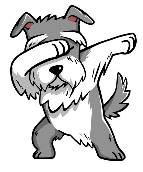 Funny Schnauzer Dabbing Couch Throw Pillow By Barktrends Cover 16 X