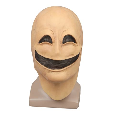 Happy Mask Latex Full Head Smile Masks Cosplay Helmet Costume Hallowee