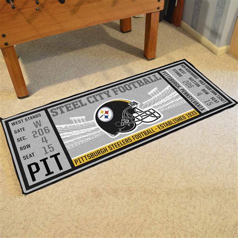 NFL - Pittsburgh Steelers Ticket Runner | AmericanGamingSupply