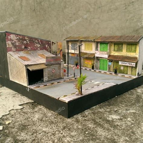 Jual Miniatur Diorama Maket Replika Kota Lama Skala 164 Shopee