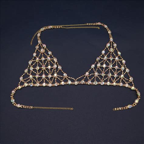 Shihan Sexy Women S Luxury Body Jewelry Crystal Bikini Underwear Set