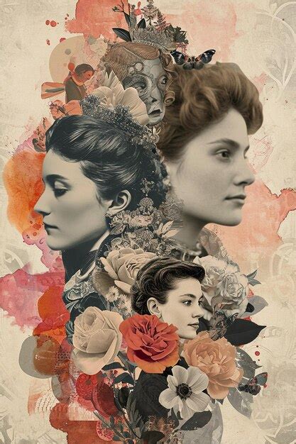 Premium Photo | A digital collage featuring iconic female figures ...