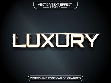 Premium Vector Luxury Text Effect Editable 3d Text For Business