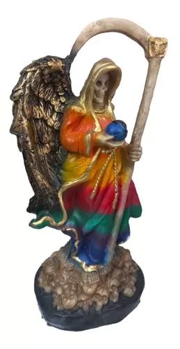 Santa Muerte Con Alas Protección 7 Potencias 7 Colores 43 Cm en venta