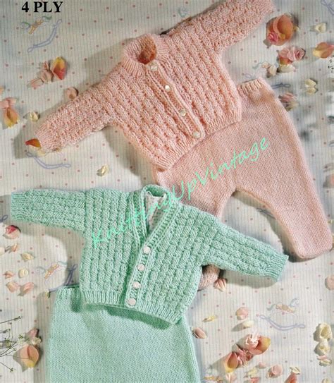 Premature Baby Knitting Pattern Pdf 4 Ply 12 16 Etsy UK