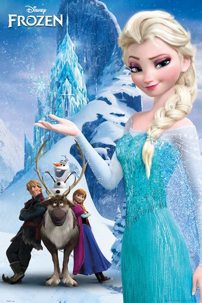 Poster Quadro Frozen Il Regno Di Ghiaccio Mountain Poster Sul