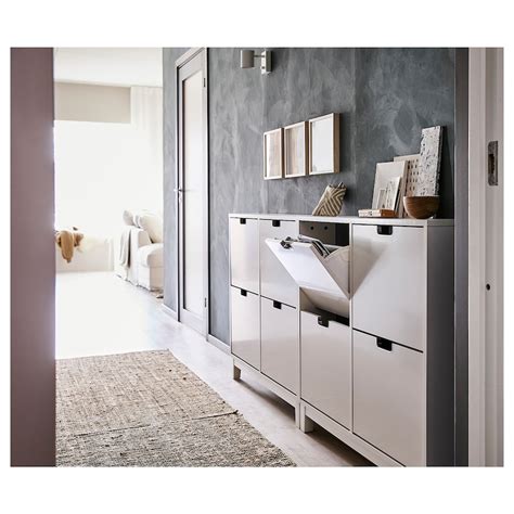 STÄLL Schuhschrank 4 Fächer, weiß, 96x17x90 cm - IKEA Deutschland