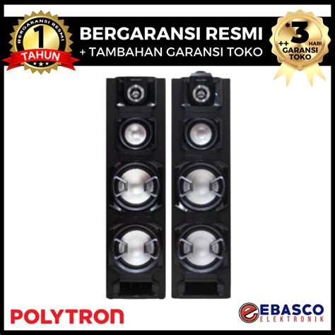 Jual POLYTRON Speaker Aktif PAS 8EF22 Double Woofer Bluetooth 8 Inch