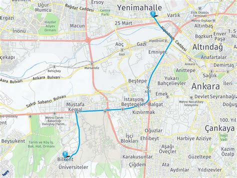 Vedik Metro Ankara Bilkent Ehir Hastanesi Aras Mesafe Vedik Metro