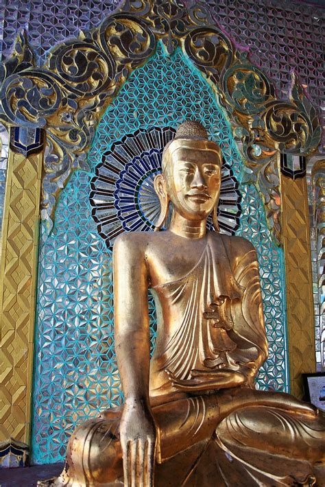 Yangon Shwedagon Pagoda Buddha Image Peter Connolly Flickr