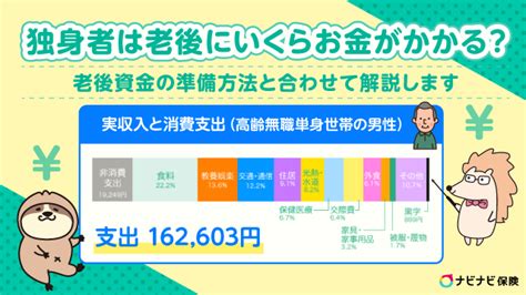 独身者は老後にいくらお金がかかる？老後資金の目安と準備方法を解説 ナビナビ保険