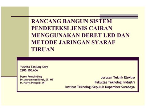 Rancang Bangun Sistem Pendeteksi Jenis Cairan