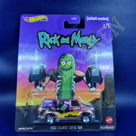 Jual Hot Wheels Premium Rick And Morty Ford Transit Super Van Gold Shopee Indonesia