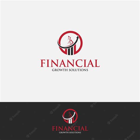 Premium Vector Abstract Financial Growth Solutions Logo Design Template