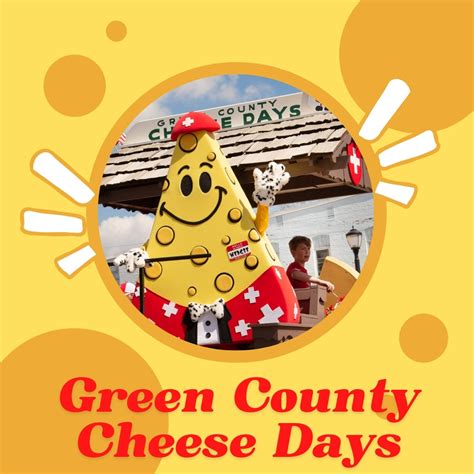 Green County Cheese Days 2024 Monroe WI Eventlas