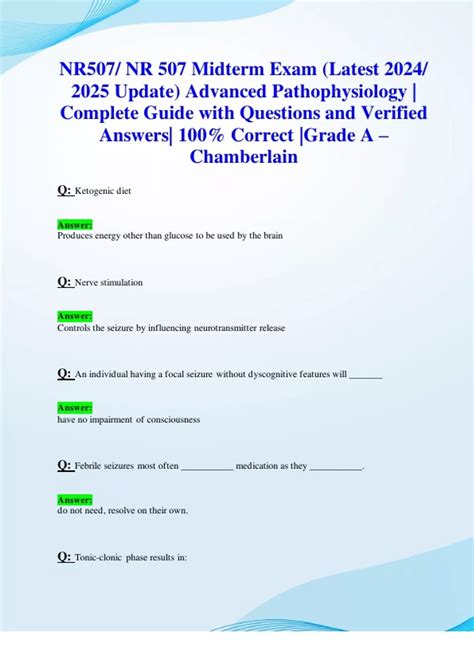 Nr Nr Final Exam Latest Update Advanced