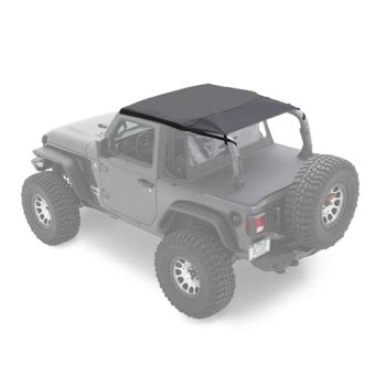 Jeep Wrangler JL türer Softtop Header Safari Bikini Top Black Diamond