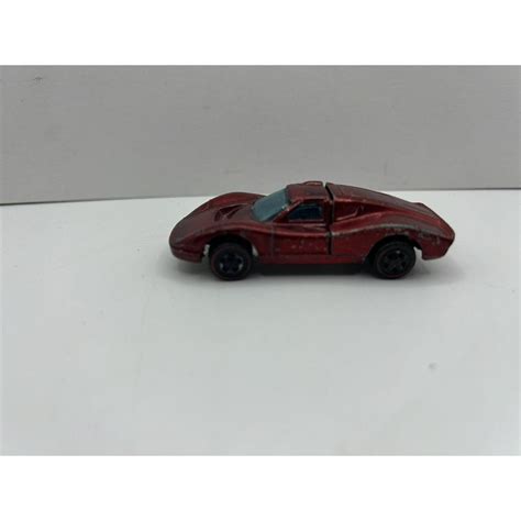 Hot Wheels Ford MK IV 1968 Redline Enamel Red Black Interior USA Etsy