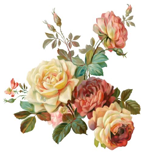 floral theme | Flower art, Digital flowers, Vintage flowers