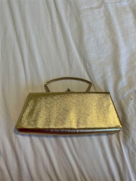 Vintage gold clutch - Gem