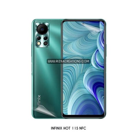 Infinix Hot S NFC Hydrogel Protection Screen Protector Back Protector RizkaCreations