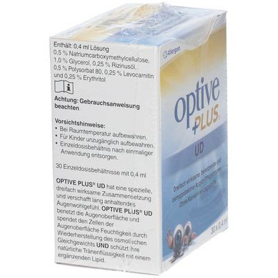 Optive Plus UD Augentropfen 30x0 4 Ml Shop Apotheke