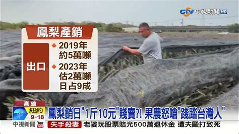 鳳梨價慘跌崩盤 果農怒罵補助沒用給我通路│中視新聞 20230403 Youtube