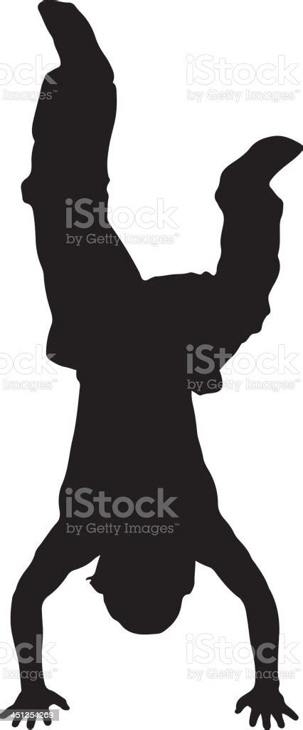 Breakdancer Silhouette Stock Illustration - Download Image Now - Adult ...